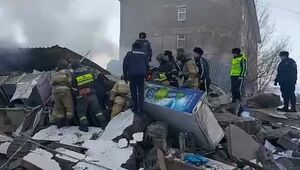 Пожар на месте взрыва в Темиртау ликвидирован