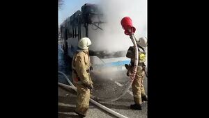 Троллейбус загорелся в Алматы