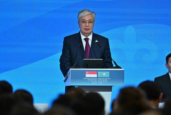 Глава государства выступил на Казахско-сингапурском бизнес форуме