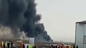 Пожар на месте авиакатастрофы в Актау полностью ликвидировали