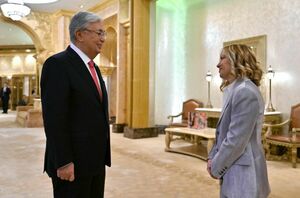 Президент Казахстана провел встречу с председателем совета министров Италии Джорджей Мелони