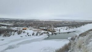 Обводной канал строят на реке Ишим в Петропавловске