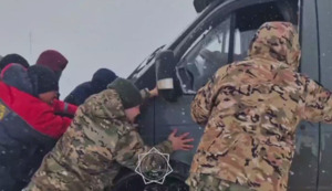 Почти 200 человек спасли из снежного заноса в Мангистауской области