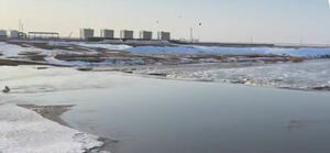 Перелив воды на объездной дороге зафиксировали в Актюбинской области