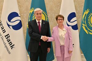 Касым-Жомарт Токаев встретился с президентом Европейского банка реконструкции и развития Одиль Рено-Бассо