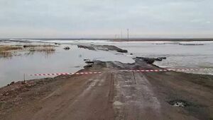 Дорогу до двух населенных пунктов закрыли из-за паводков в Акмолинской области