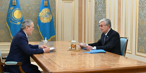 Глава государства принял председателя Агентства по финансовому мониторингу Жаната Элиманова