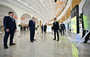 Глава государства посетил многофункциональный комплекс Tulip Hall