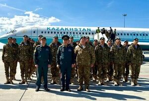 Казахстанские десантники прибыли в Москву для участия в параде Победы 9 мая