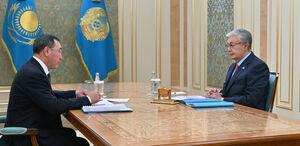 Глава государства принял акима Алматинской области Марата Султангазиева