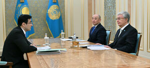 ​Президент Касым-Жомарт Токаев принял председателя правления АО «НУХ «Байтерек» Рустама Карагойшина