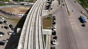 25% работ по укладке рельсов завершено на строительстве LRT в Астане