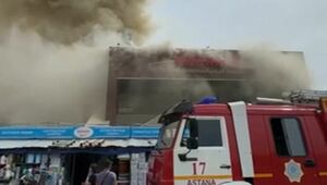 Пожар на рынке «Шапагат» в Астане локализован – огнем охвачено 10 бутиков