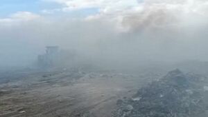 Мусорный полигон горит в области Абай