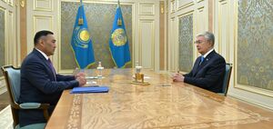 Глава государства принял председателя Комитета национальной безопасности Ермека Сагимбаева
