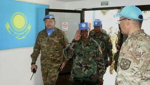 Глава миссии ООН встретилась с казахстанскими миротворцами на Голанских высотах