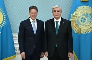 Глава государства принял исполнительного сопредседателя совета директоров Ivanhoe Mines Ltd. Роберта Фридланда