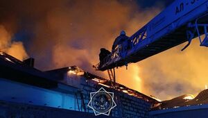 Крупный пожар в кафе произошел в Акмолинской области