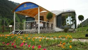 Капсульный домик установили для спасателей на высоте 2 тыс. м в горах Алматы