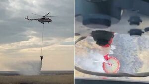 Почти 300 тонн воды сбросили с вертолетов при тушении пожара в резервате «Акжайык»