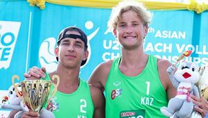 Казахстан впервые выиграл молодежный ЧА по пляжному волейболу