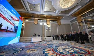 Глава государства открыл ветроэнергетический завод в Жамбылской области