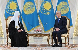 Касым-Жомарт Токаев провел встречу с Патриархом Московским и всея Руси Кириллом