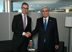 Глава государства провел переговоры с Президентом Финляндии