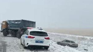 Девять авто извлекли из кюветов за утро в Костанайской области