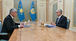 Глава государства принял акима Карагандинской области Ермаганбета Булекпаева