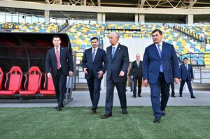 Глава государства посетил Центральный стадион в Кызылорде