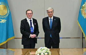 Касым-Жомарт Токаев принял президента и вице-канцлера Queen’s University Belfast Иана Грира