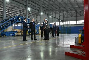 Глава государства посетил завод Tausogar