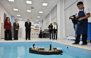 Президент посетил многофункциональный комплекс Tanym