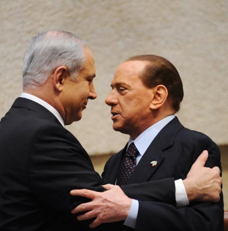 Биньямин НЕТАНЬЯХУ (слева) и Сильвио БЕРЛУСКОНИ.