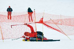 лыжи смазали