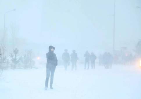 Сильные морозы ожидаются в большинстве областей Казахстана в ближайшие трое суток