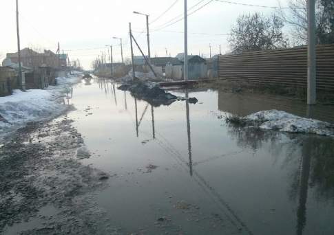  В Актобе из-за паводков объявлен режим ЧС природного характера местного масштаба