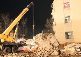 Подъезд жилой пятиэтажки обрушился в Кызылорде