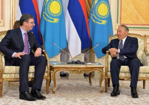 Президент Казахстана провел встречу с премьер-министром Сербии