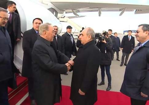 Начался официальный визит президента Казахстана в Азербайджан