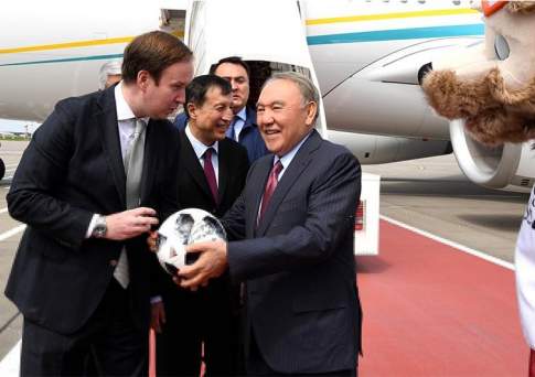 Назарбаев прибыл в Москву на открытие ЧМ-2018