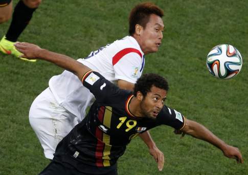 Бельгия победила Южную Корею и сыграет в плей-офф с США на чемпионате мира по футболу в Бразилии
