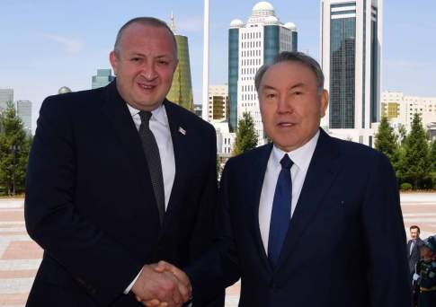 Назарбаев провел встречу с президентом Грузии