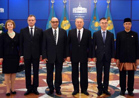 Посланники четырех стран вручили верительные грамоты президенту Казахстана