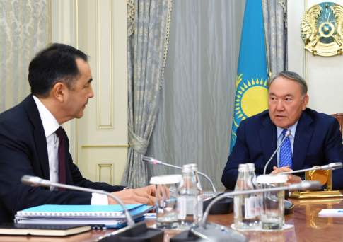 Итоги развития страны за 10 месяцев 2017 г. Назарбаеву представил Сагинтаев