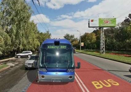 Полиция Алматы обещает не штрафовать автолюбителей на маршруте BRT до 10 сентября