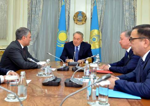 Президент Казахстана и спикер Госдумы России обсудили межпарламентское сотрудничество