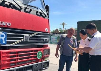 Казахстан начал транзит через Хоргос из Китая в страны Евразии по системе международных дорожных перевозок