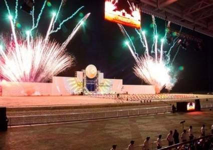 Назарбаев побывал на церемонии открытия III Всемирных игр кочевников в Кыргызстане